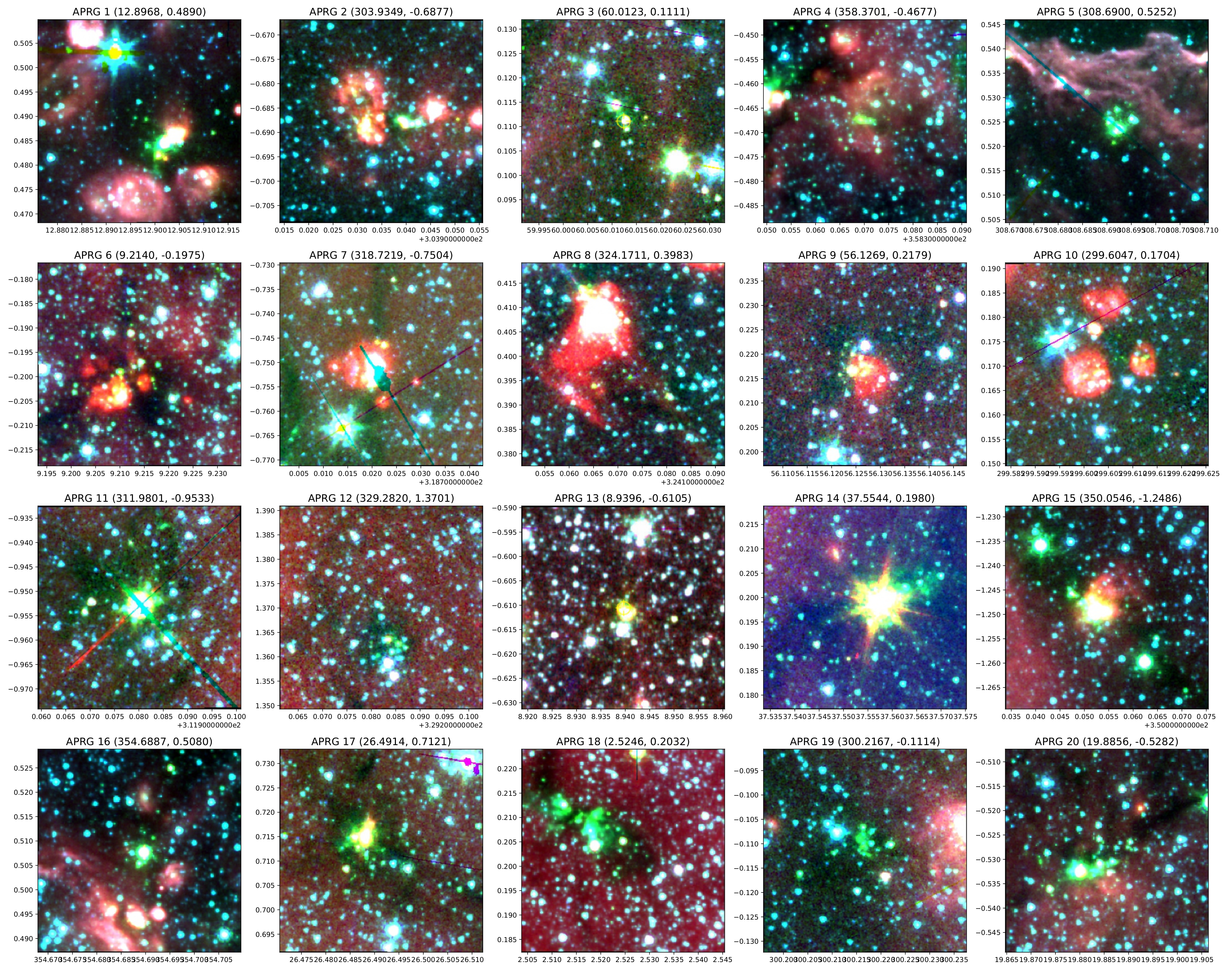 Stacked <i>Spitzer</i> Images